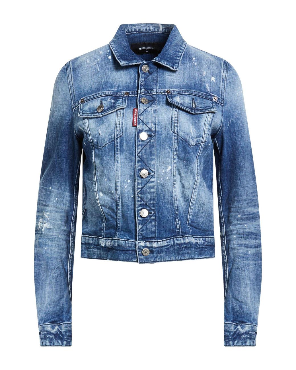 DSquared² Blue Denim Outerwear Cotton, Elastane