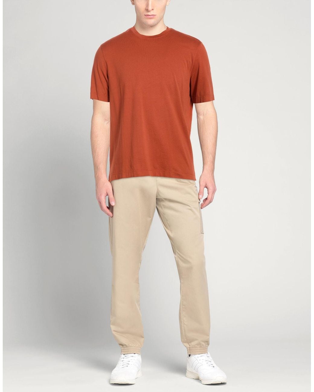 FILIPPO DE LAURENTIIS Orange T-Shirts for men