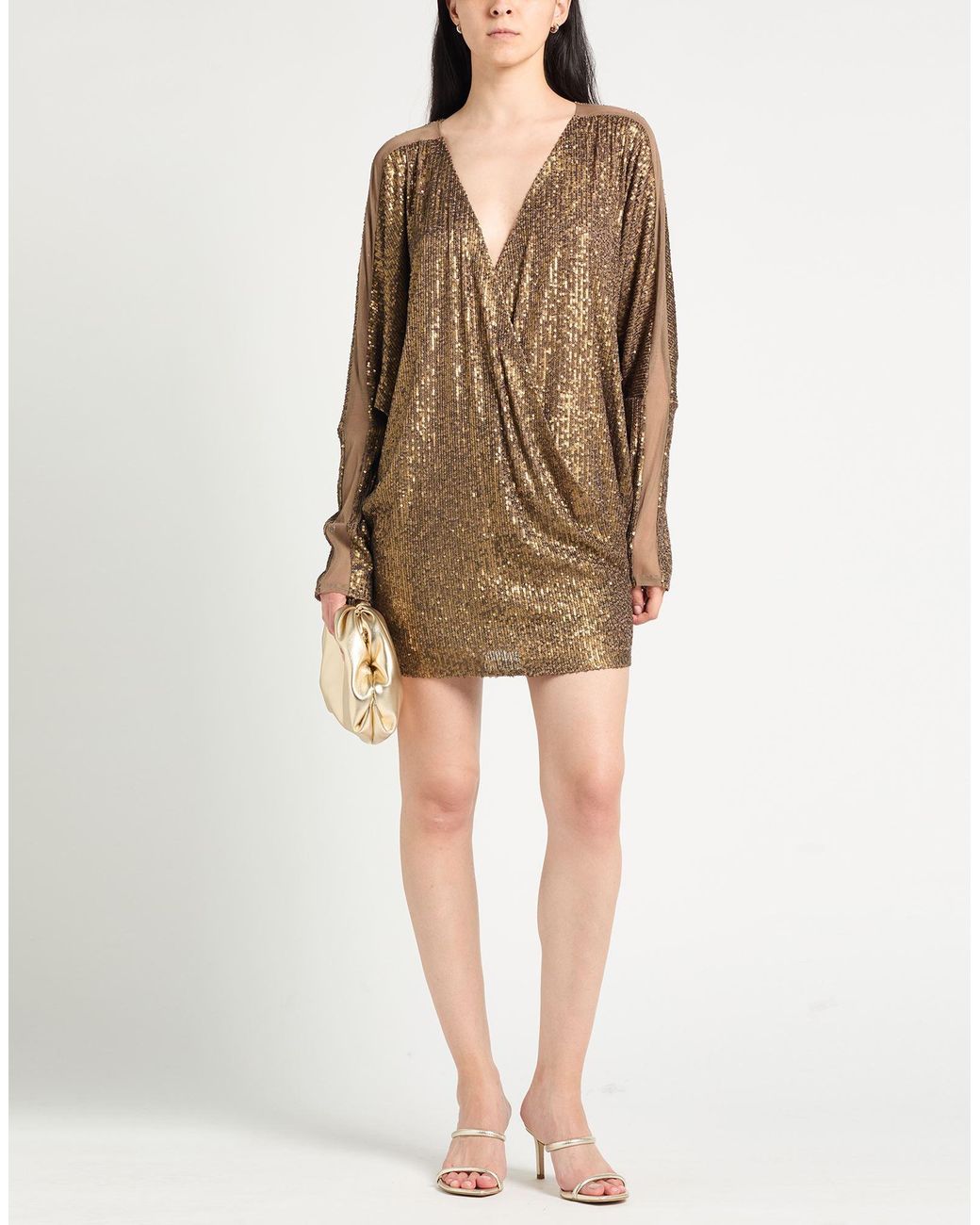 Norma Kamali Brown Mini Dress