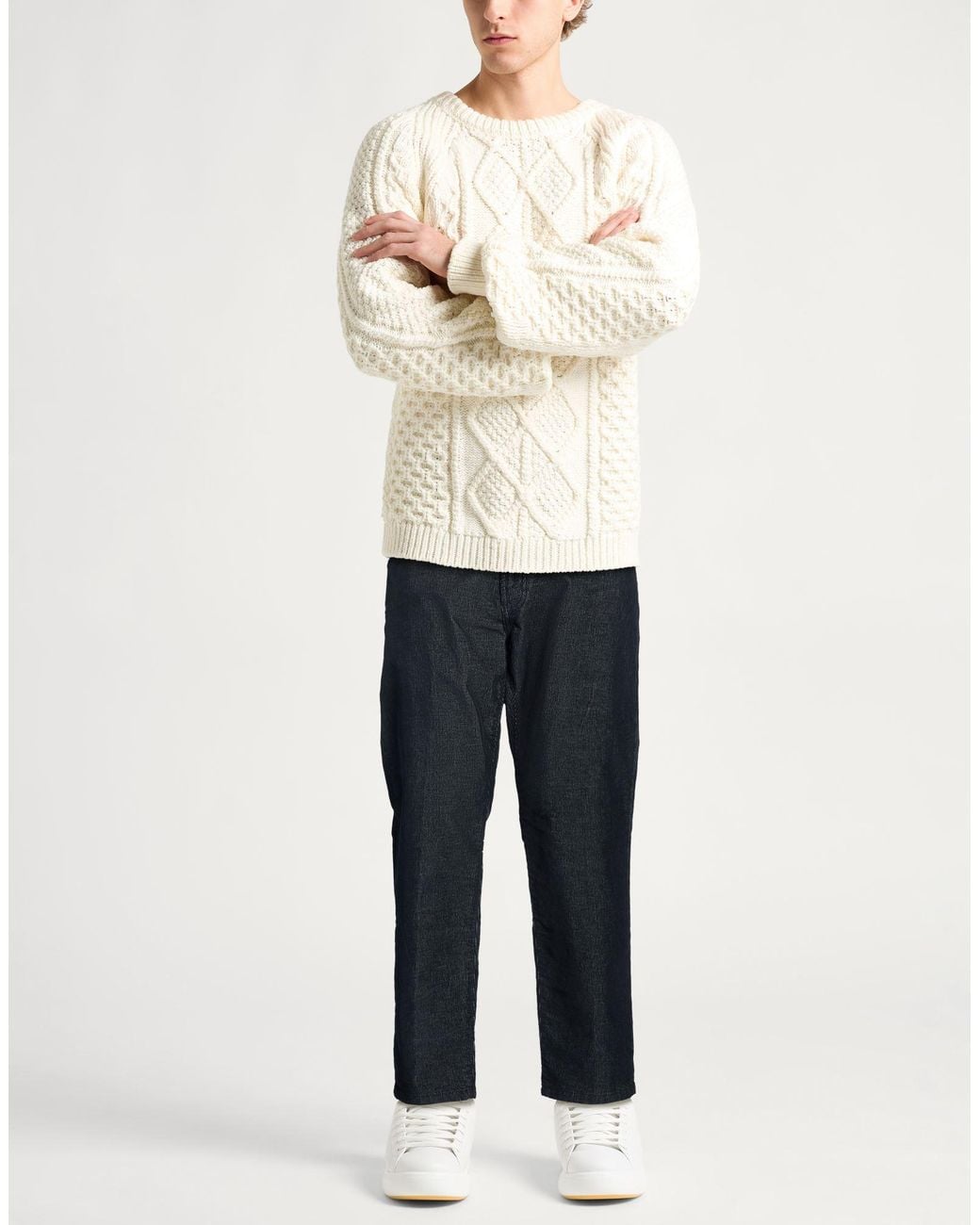 Liu Jo Blue Pants Cotton, Polyester, Elastane for men