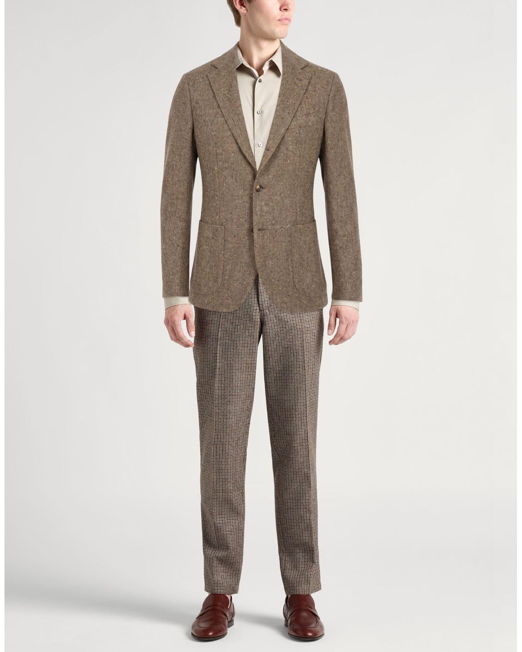 Caruso Brown Blazer for men