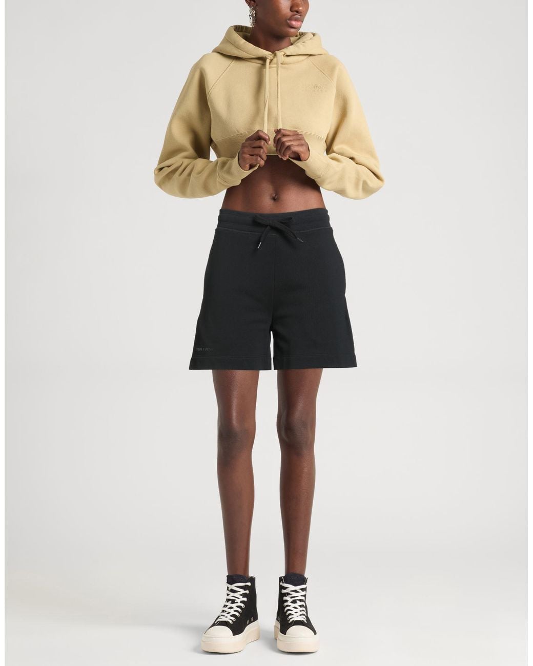 Canada Goose Black Shorts & Bermuda Shorts Cotton