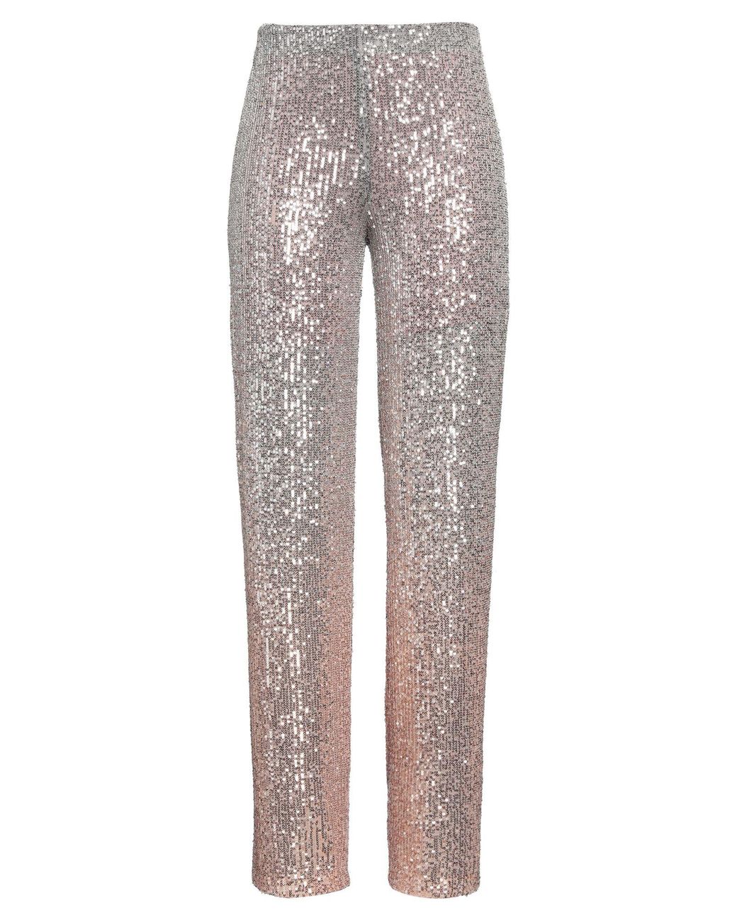 LE SARTE DEL SOLE Gray Pants Polyester, Elastane