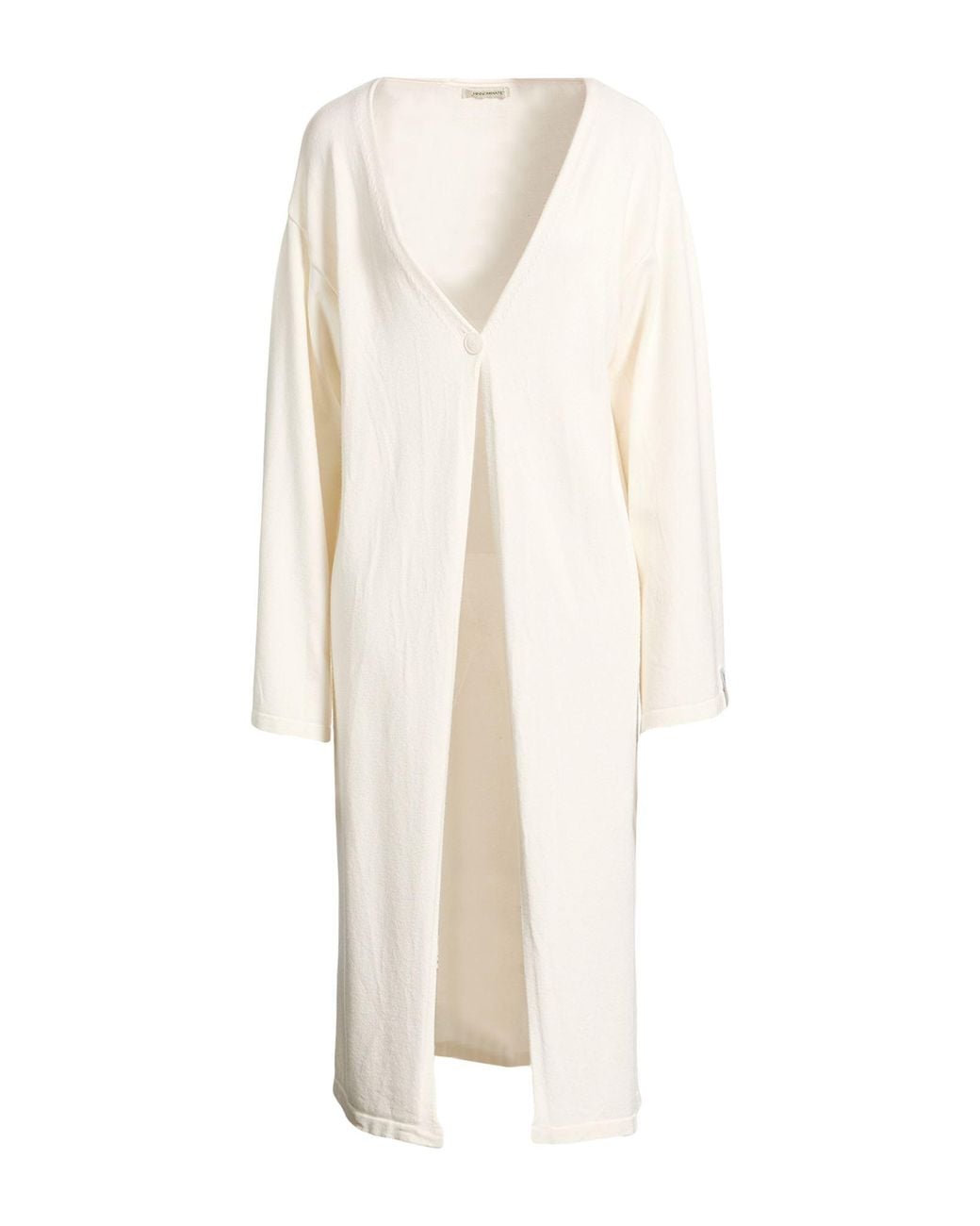 hinnominate White Cardigan Viscose, Polyester, Polyamide