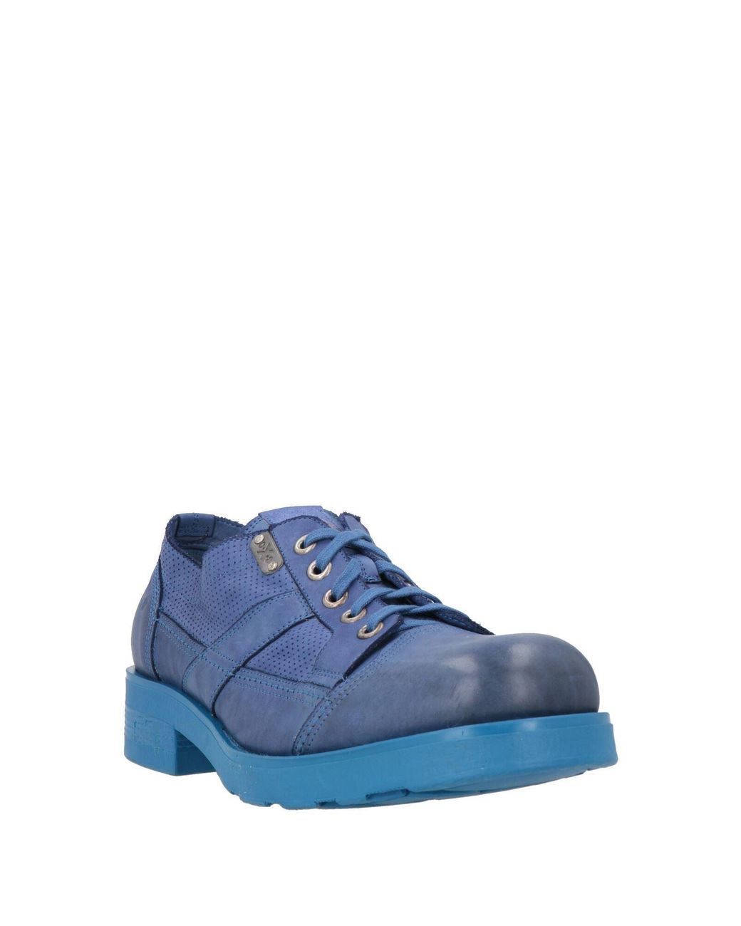 O.x.s. Blue Lace-Up Shoes Leather for men