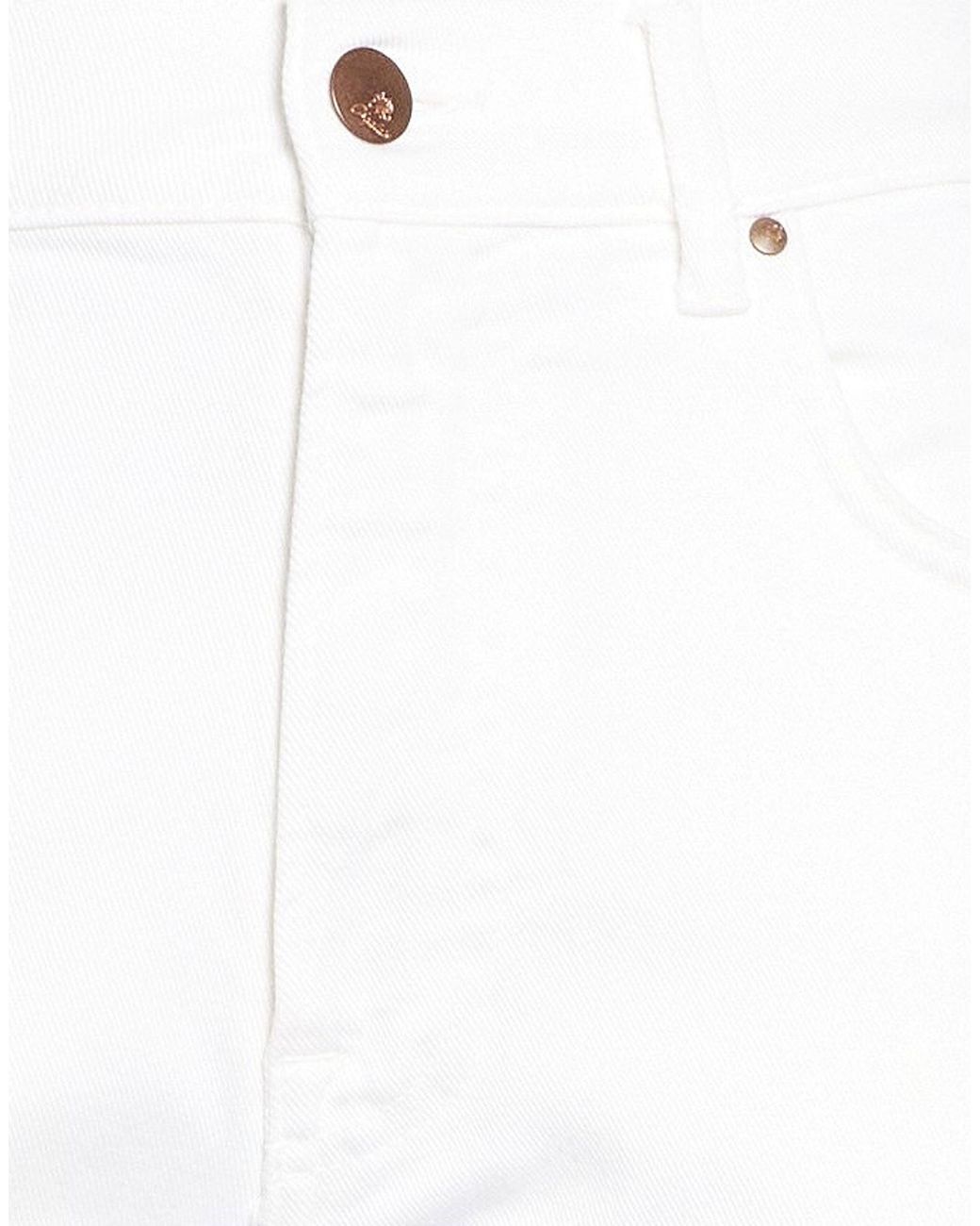 CIGALA'S White Jeans Cotton, Elastane