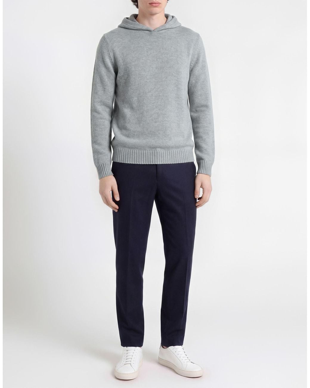 Alpha Studio Gray Sweater Cashmere for men