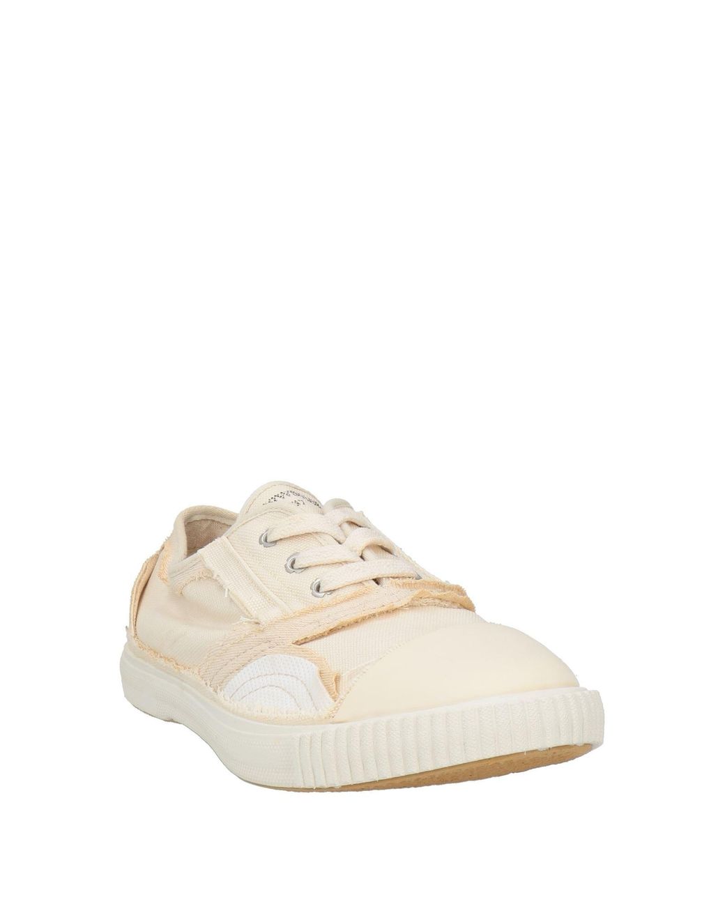 Maison Margiela Natural Minimalist Canvas Low-Top Shoes