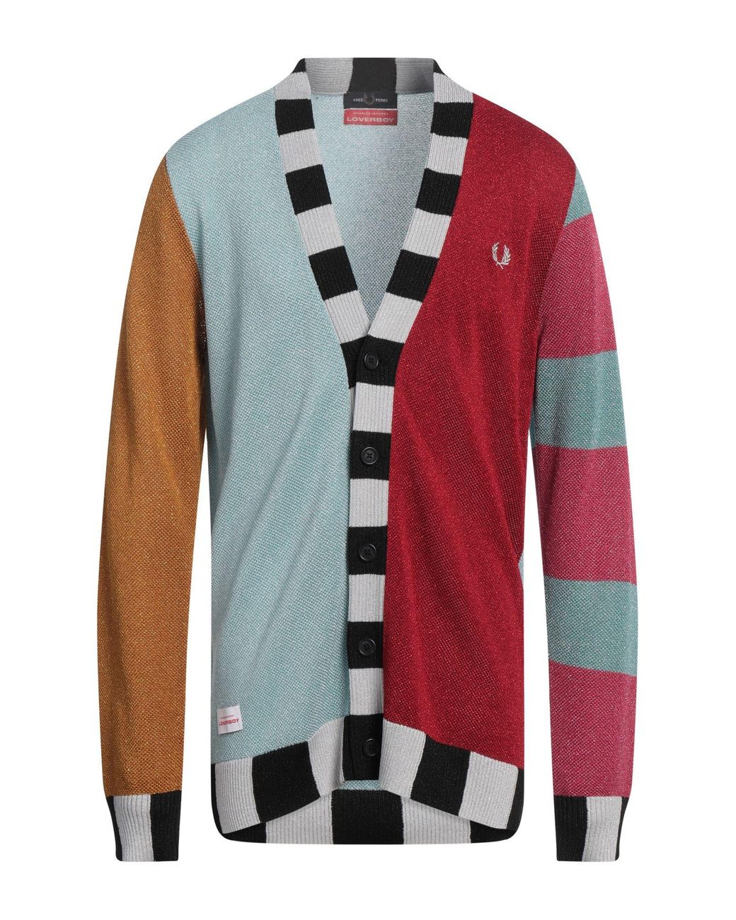 FRED PERRY x CHARLES JEFFREY LOVERBOY Cardigan in Red for Men