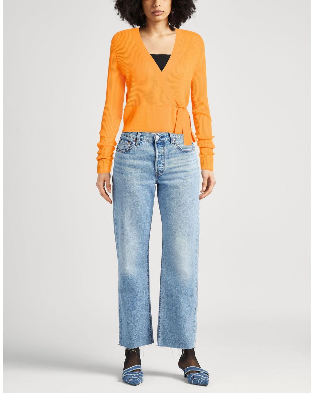 ODEEH Orange Cardigan