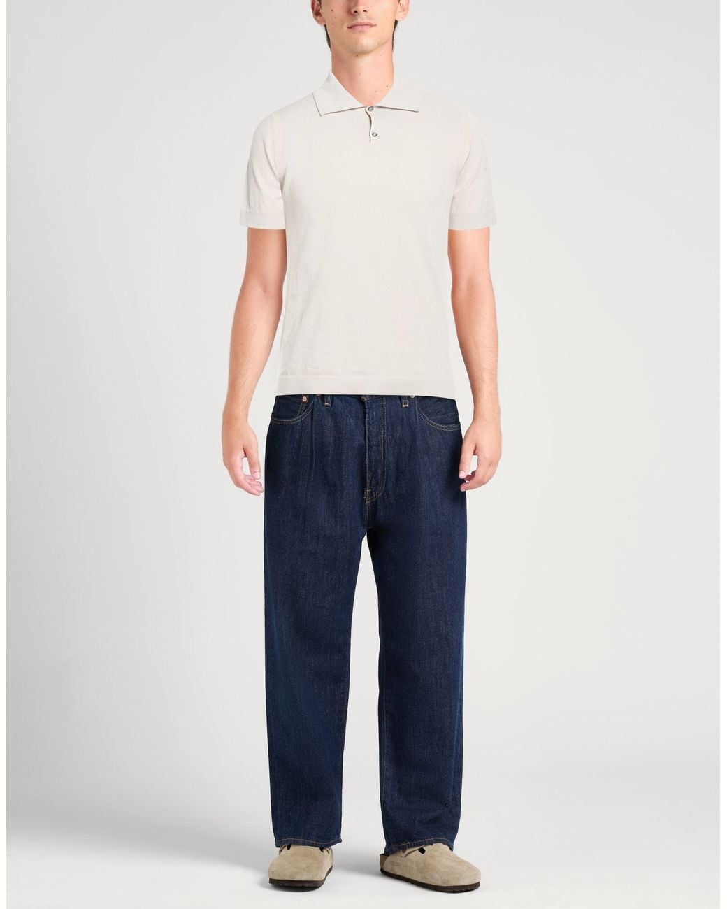 Alpha Studio White Light Polo Shirt Cotton, Polyester for men