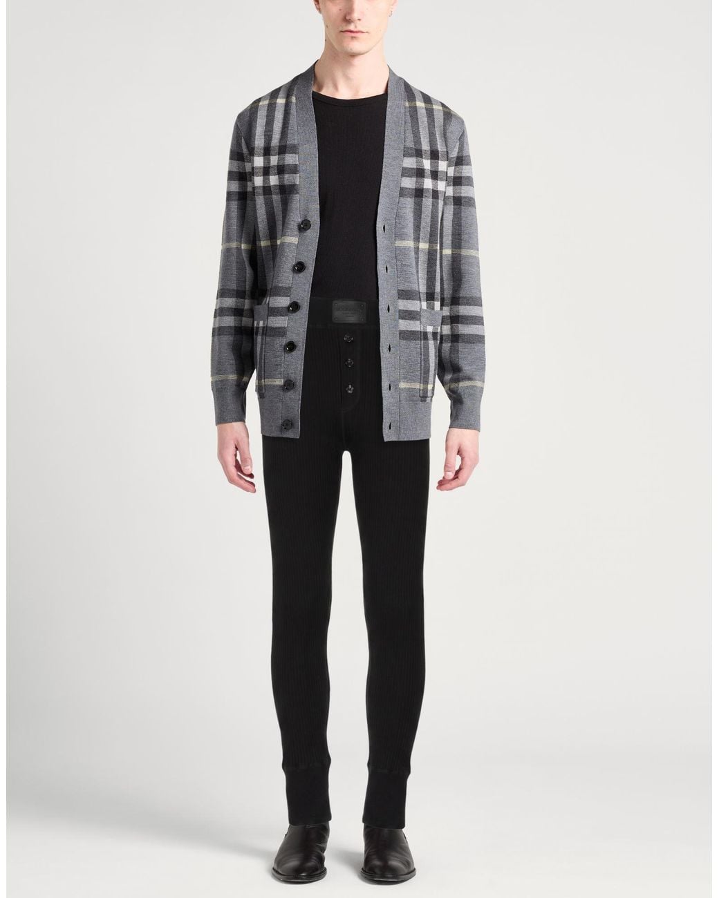 Dolce & Gabbana Black Leggings for men