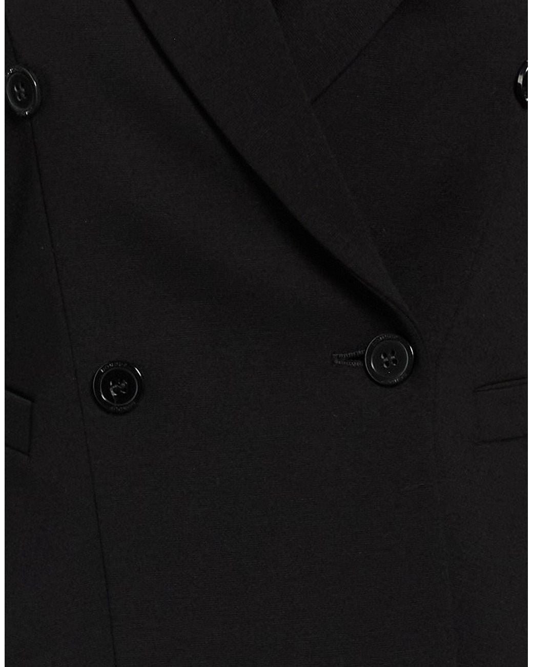 Dondup Black Blazer Viscose, Polyamide, Elastane
