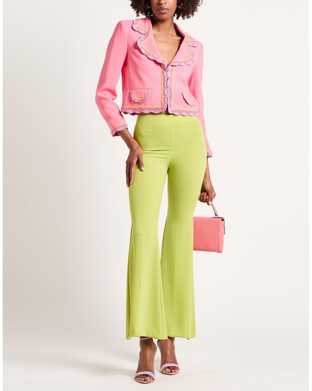 Moschino Pink Blazer Viscose, Elastane