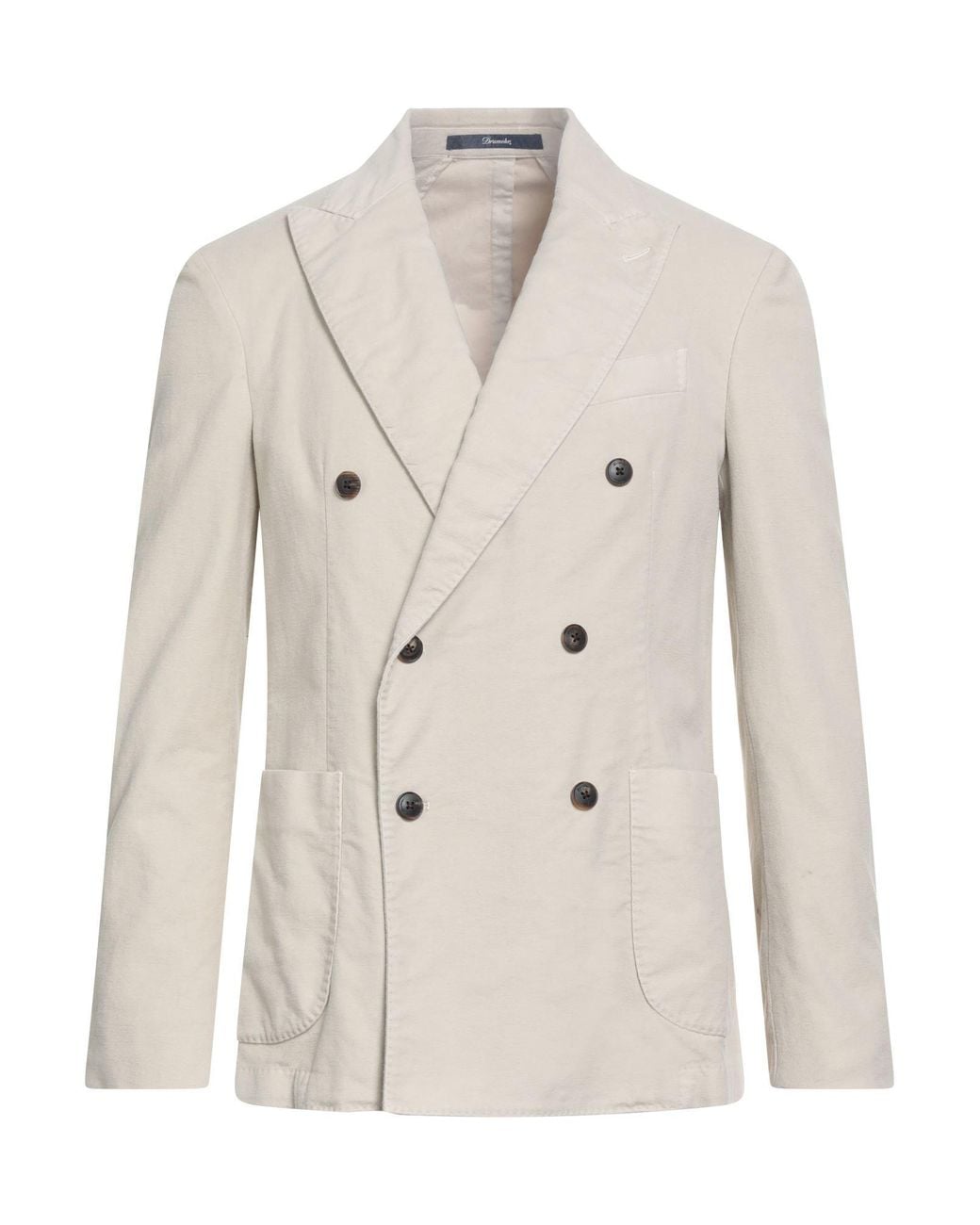 Drumohr Natural Blazer Cotton, Elastane for men