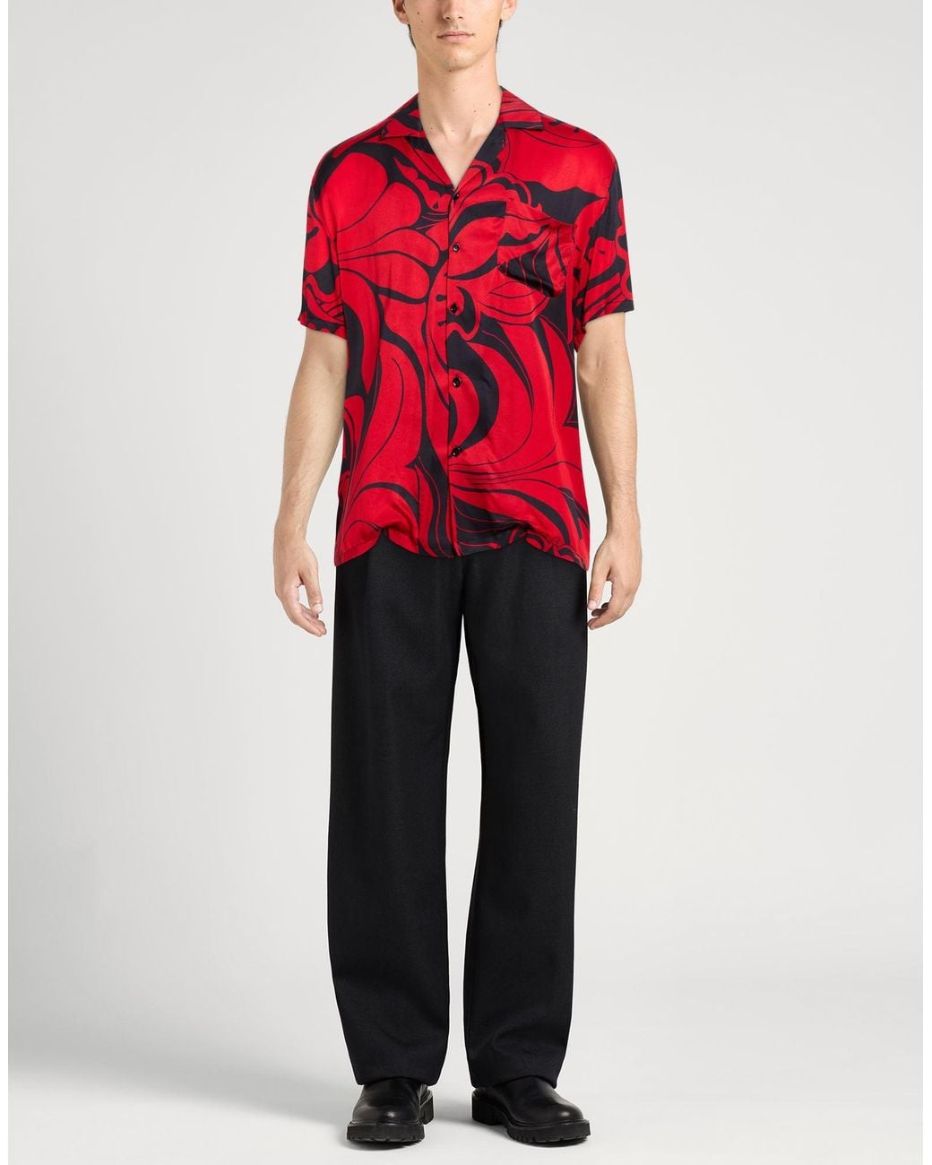 Camisa Amaranto de hombre de color Red
