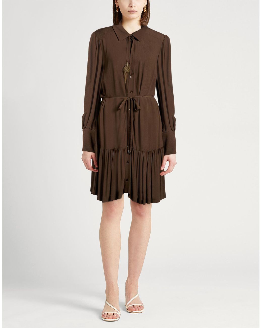 Liu Jo Brown Midi Dress
