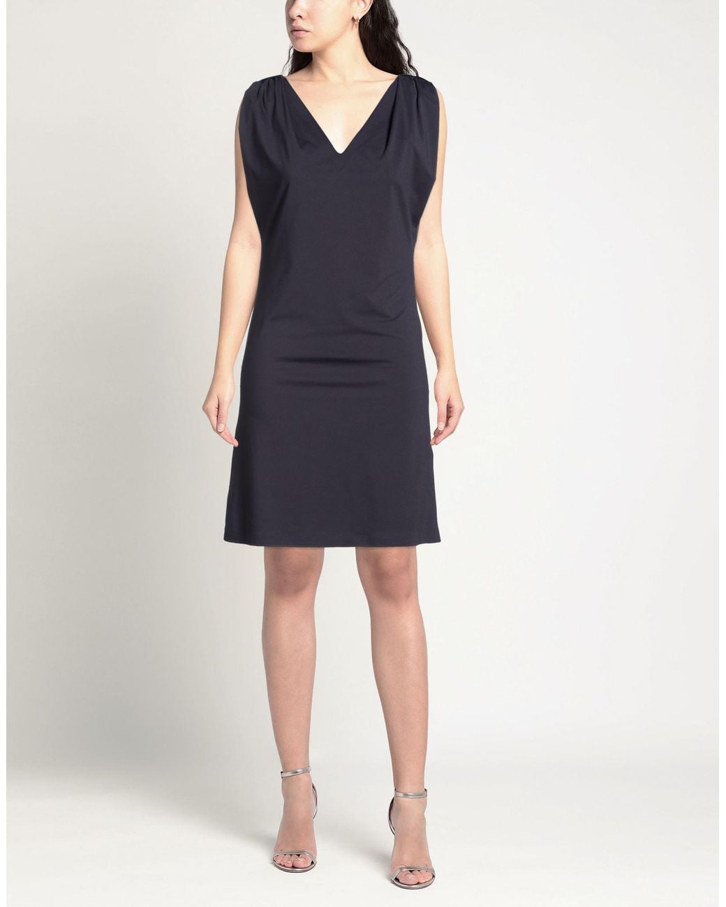 Rrd Blue Mini Dress Polyamide, Elastane