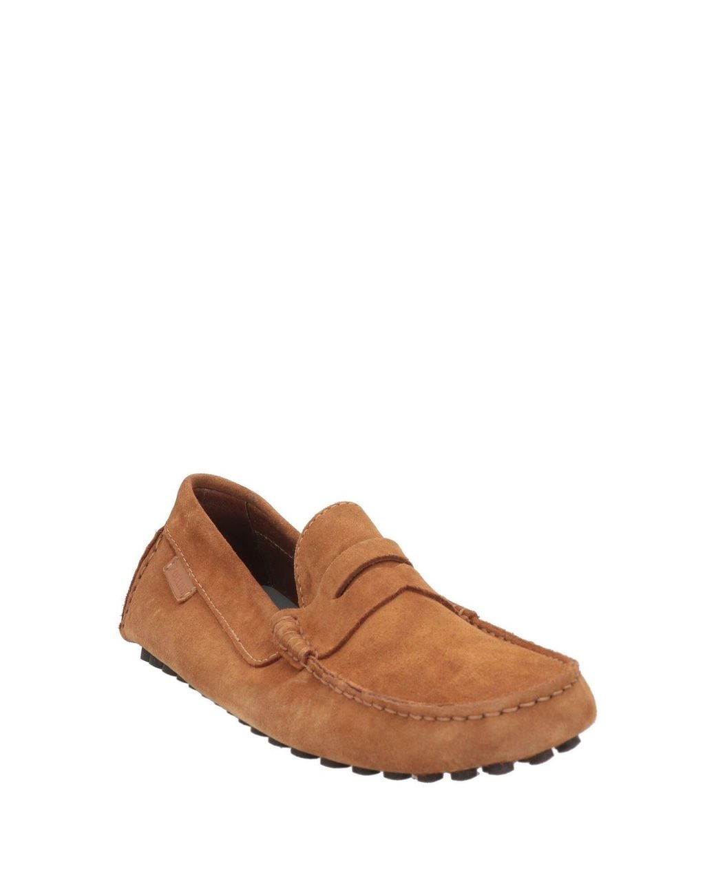 Pollini Brown Loafers Soft Leather for men