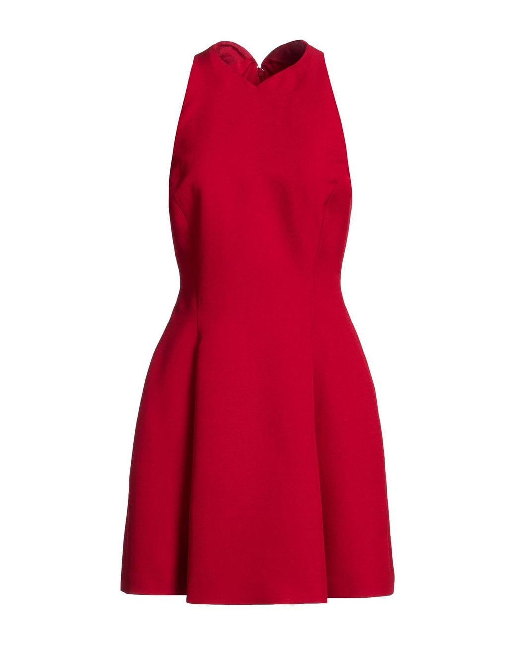Versace Red Mini Dress Wool, Viscose