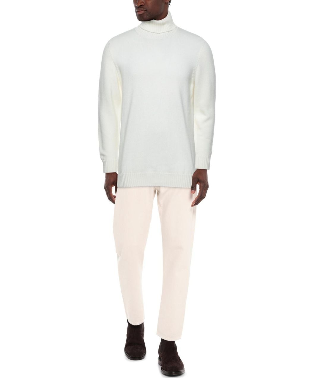 Drumohr White Turtleneck for men