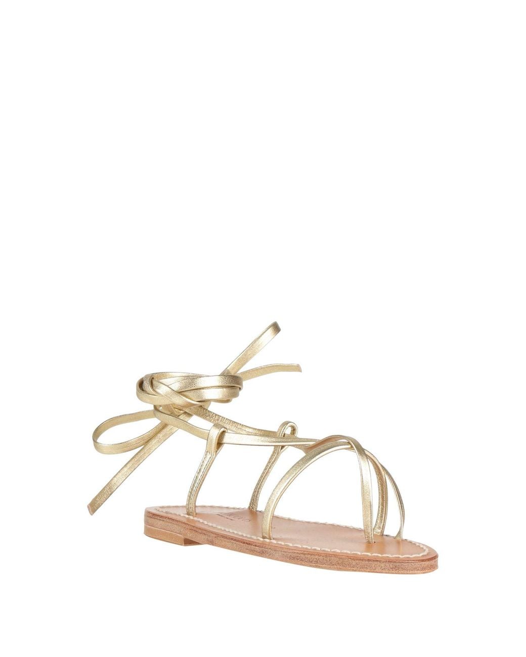 K. Jacques Natural Thong Sandal Leather