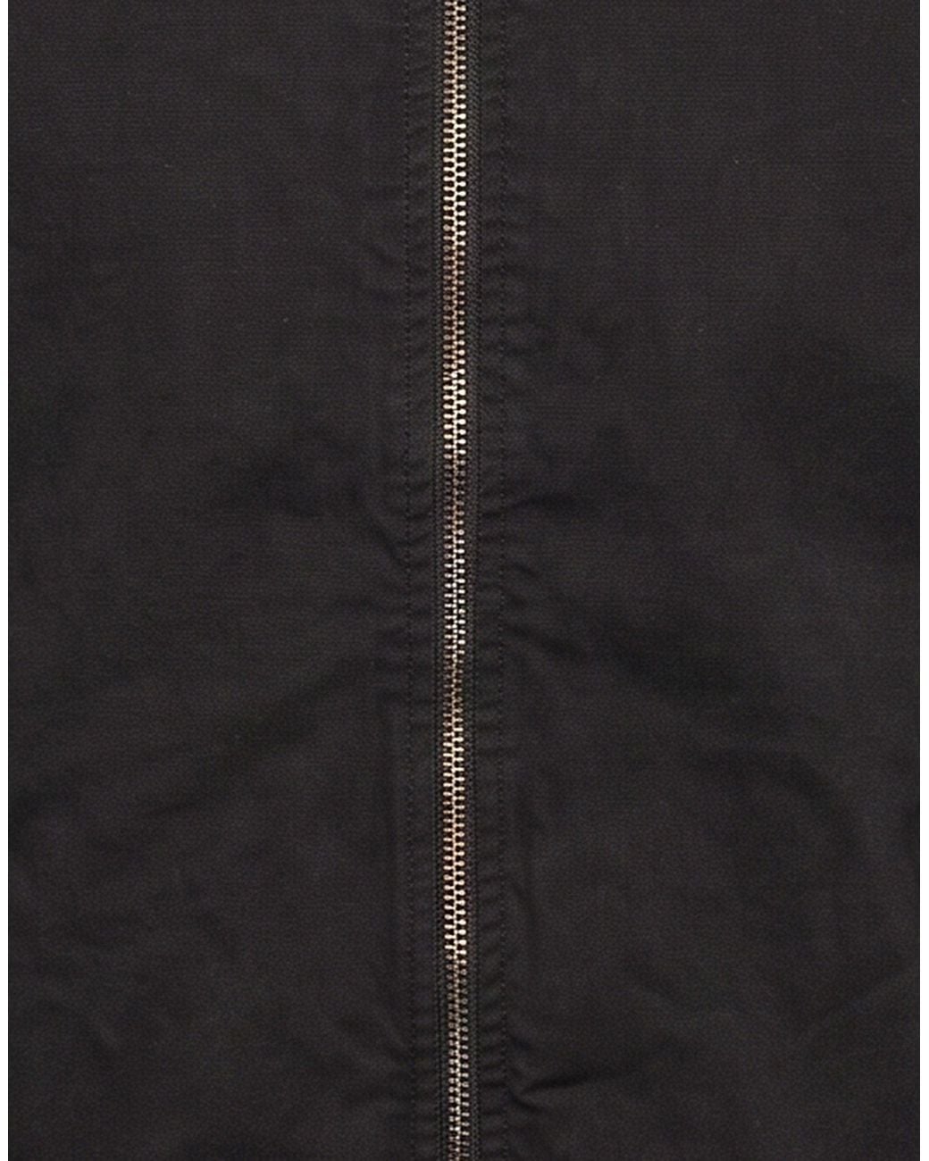 Crossley Black Jacket Cotton, Elastane for men