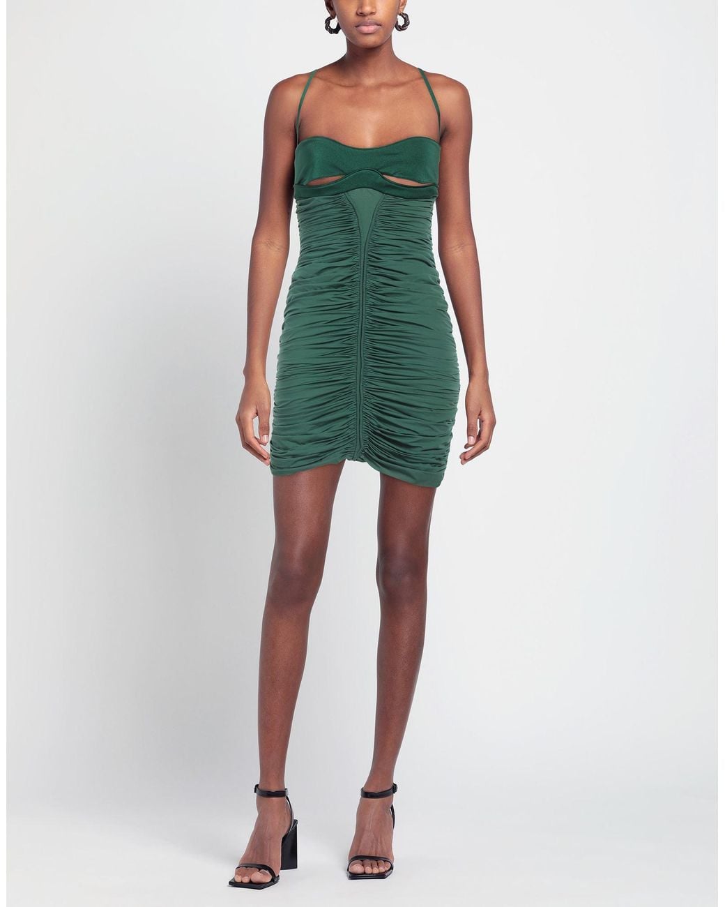Mugler Green Mini Dress