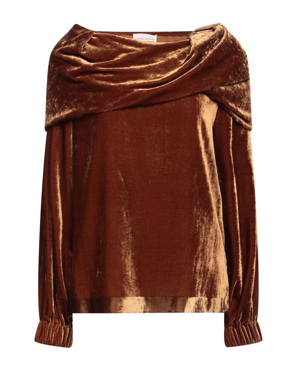 Semicouture Brown Top Viscose, Polyamide