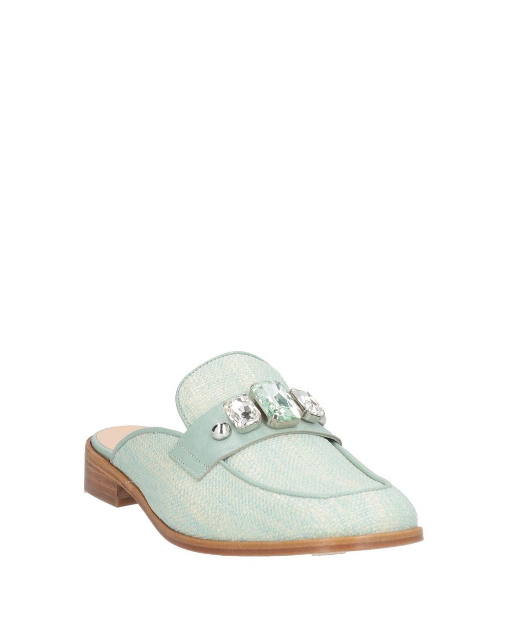 Zinda White Mules & Clogs