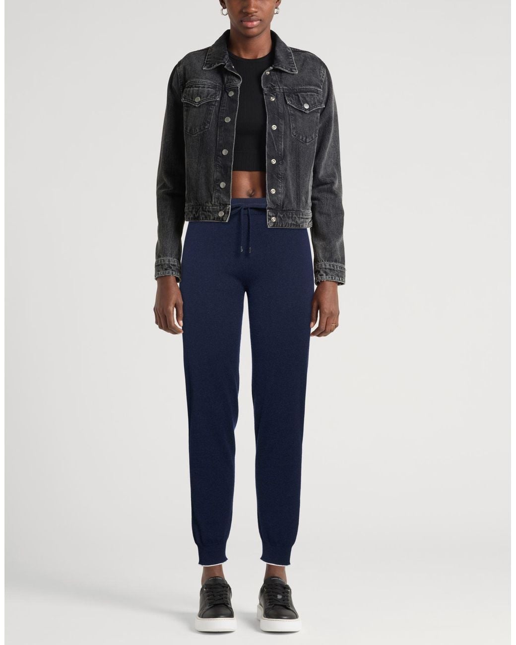 Kangra Blue Pants Wool, Cashmere