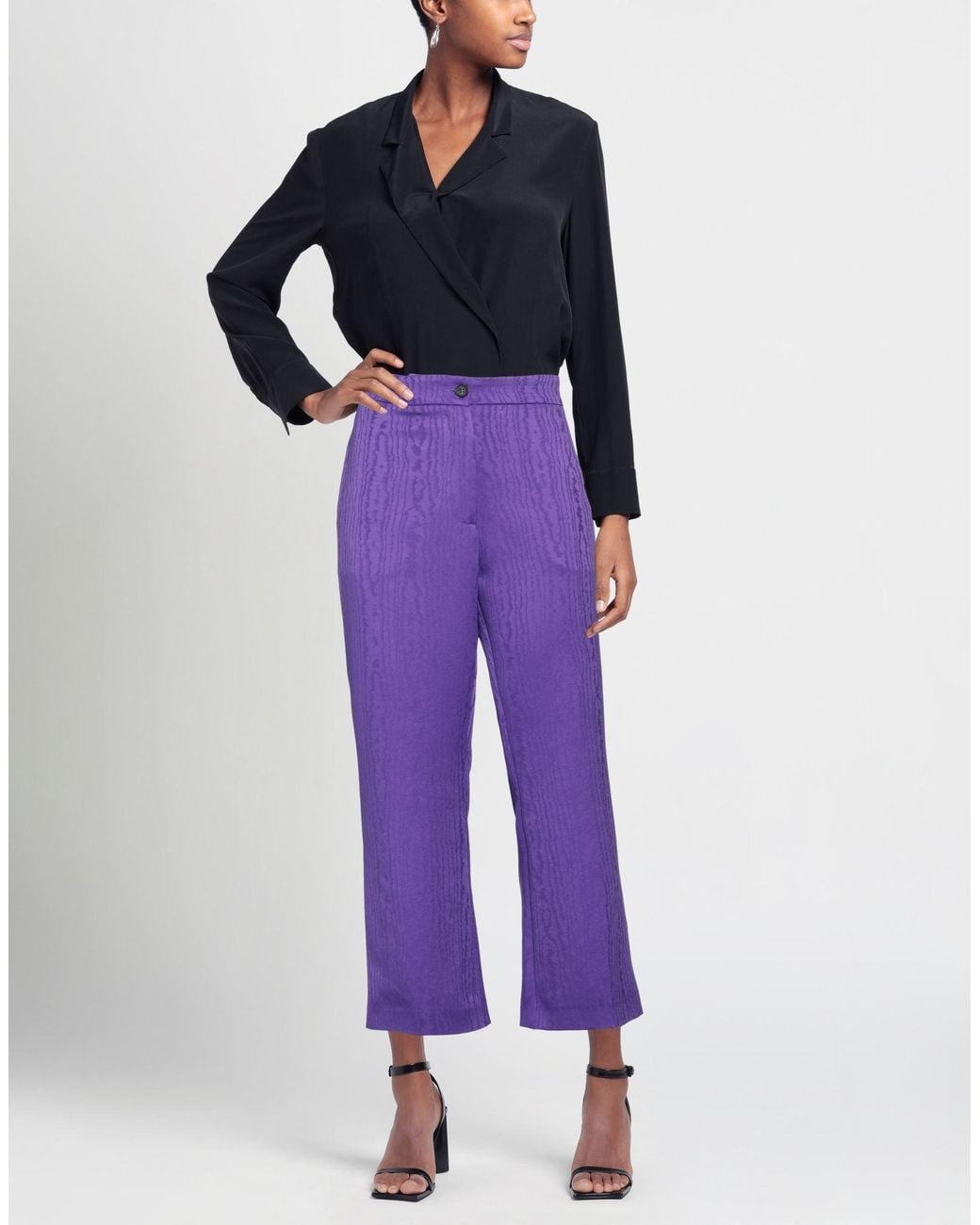 THE M.. Purple Pants Polyester
