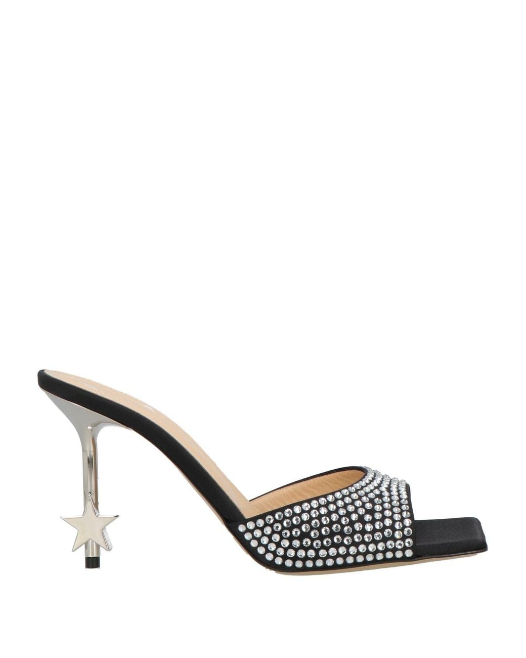Mach & Mach Metallic Sandals Textile Fibers