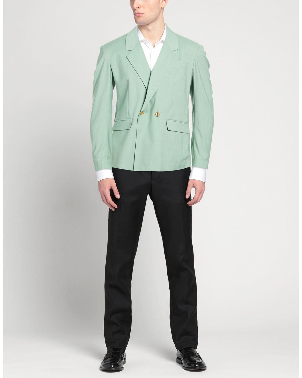MARSĒM Green Blazer Polyester, Viscose, Elastane for men