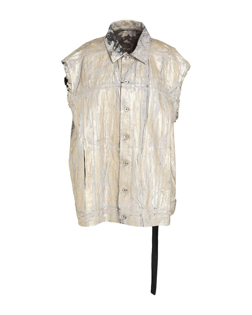 Rick Owens White Denim Outerwear Cotton
