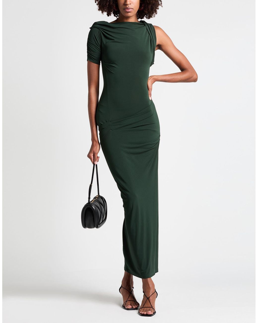 Jacquemus Green Maxi Dress Viscose, Polyester, Elastane