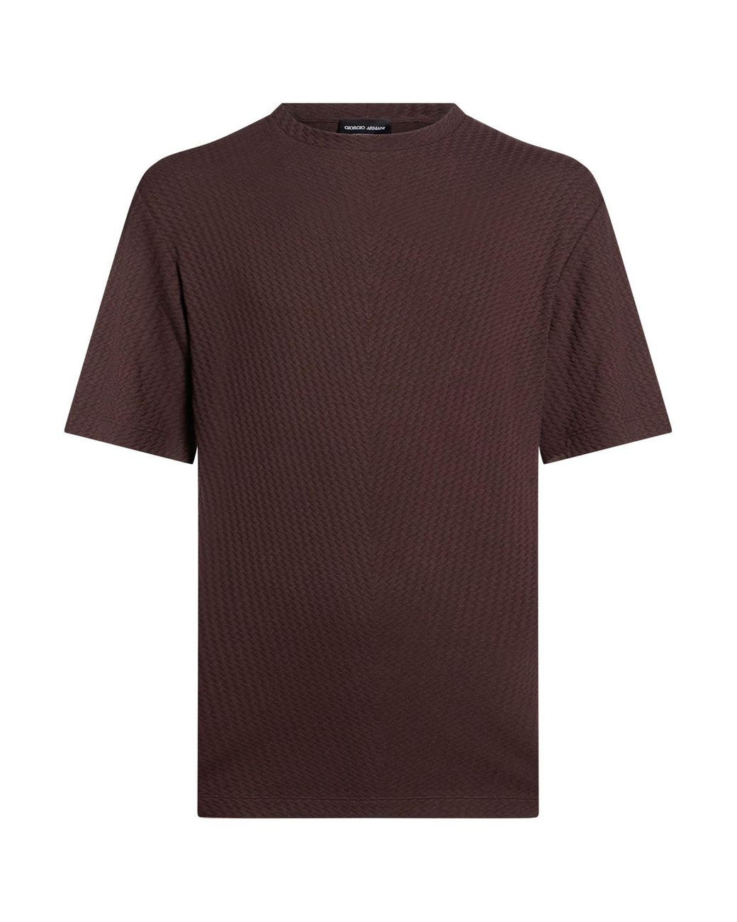 Giorgio Armani Brown Dark T-Shirt Viscose, Cashmere, Elastane for men