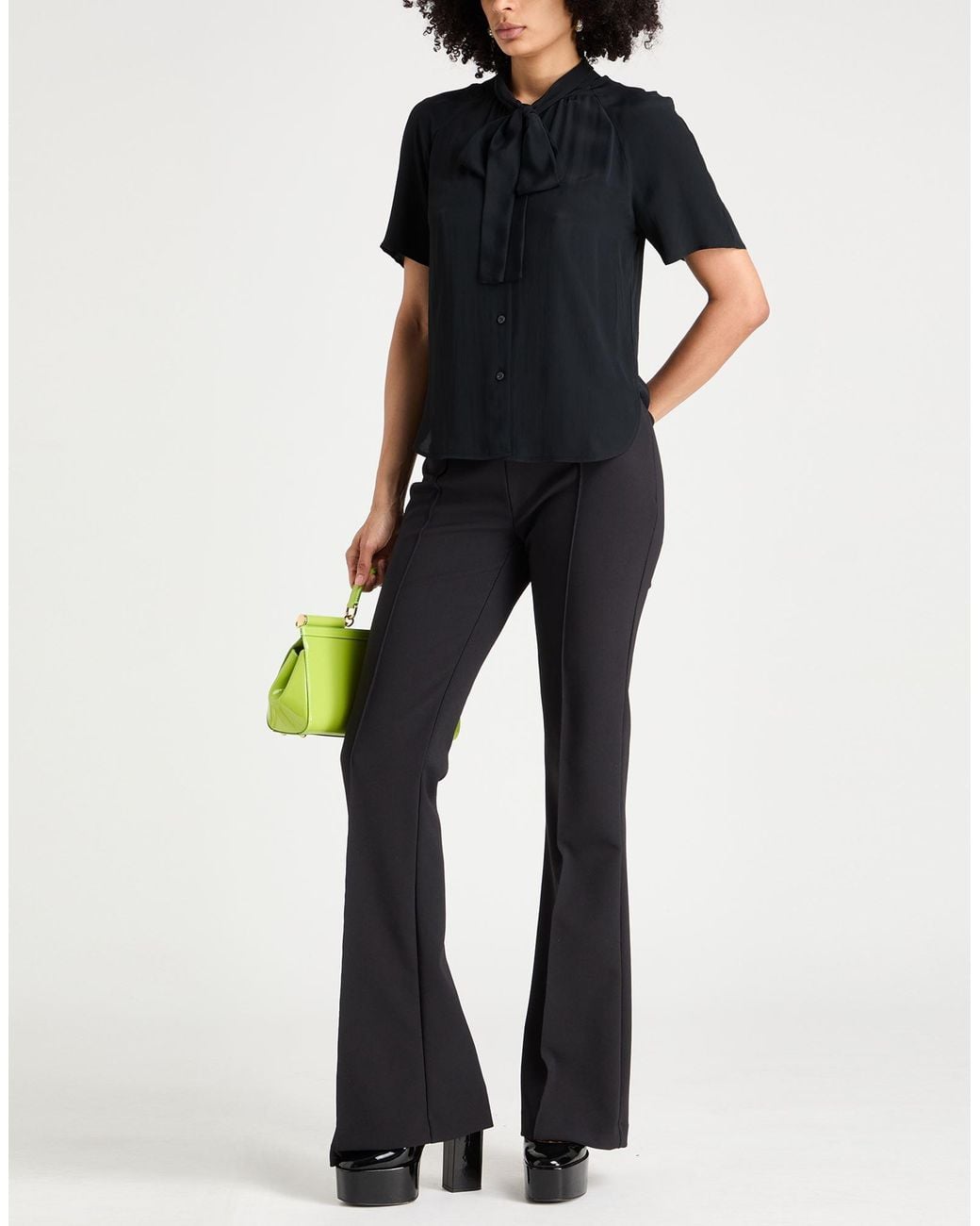 Boutique Moschino Black Shirt Acetate, Silk