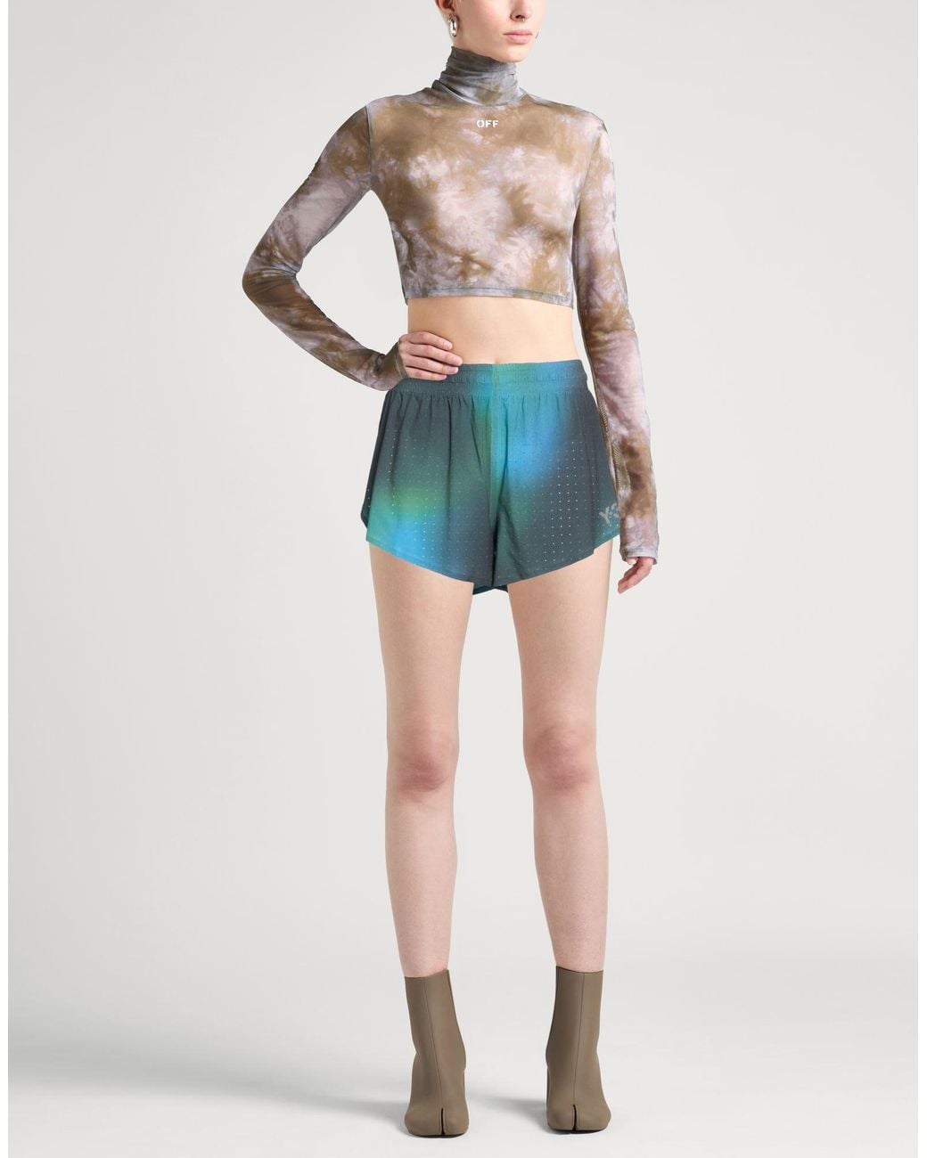 Y-3 Blue Shorts & Bermuda Shorts Recycled Polyester, Elastane