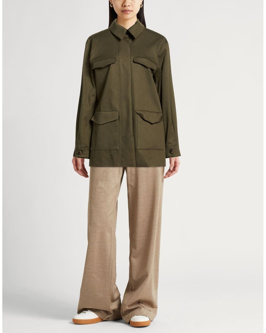 Really Wild Clothing Green Coat Cotton