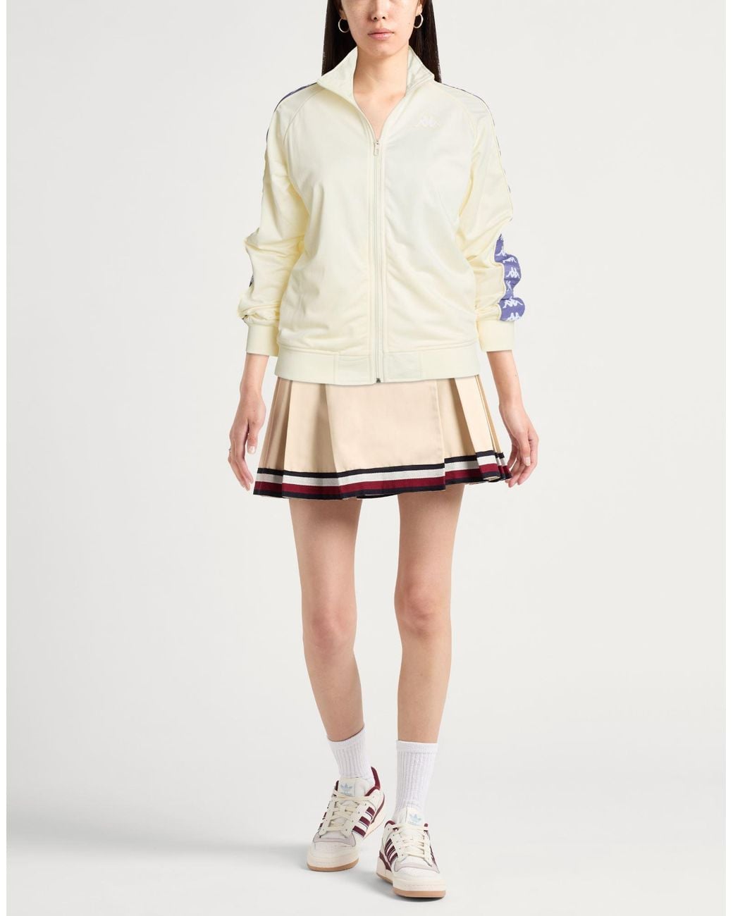 Kappa White Ivory Sweatshirt Polyester