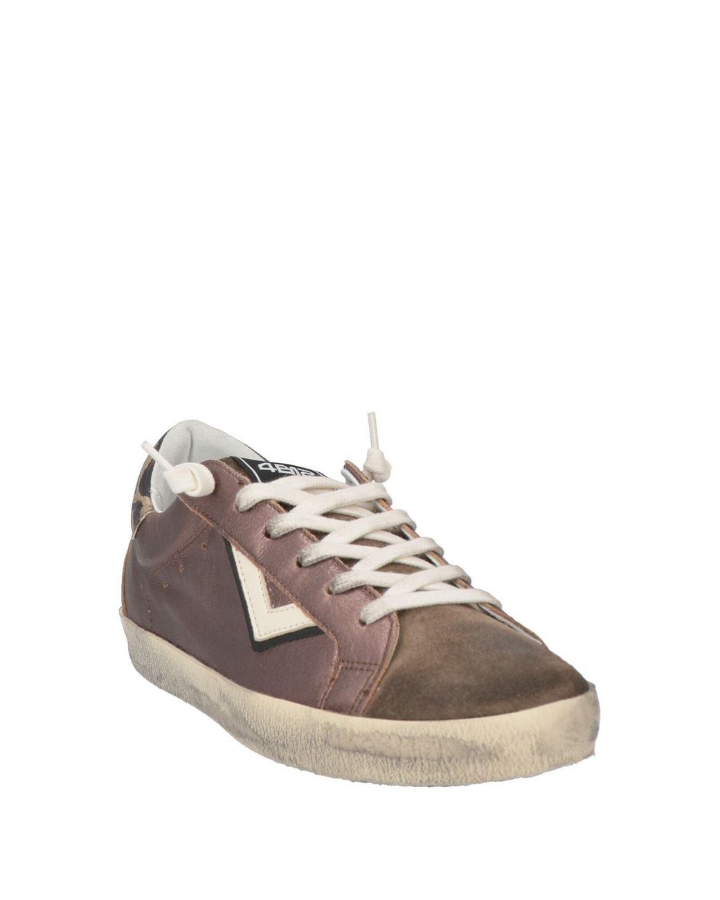4b12 Brown Sneakers Leather