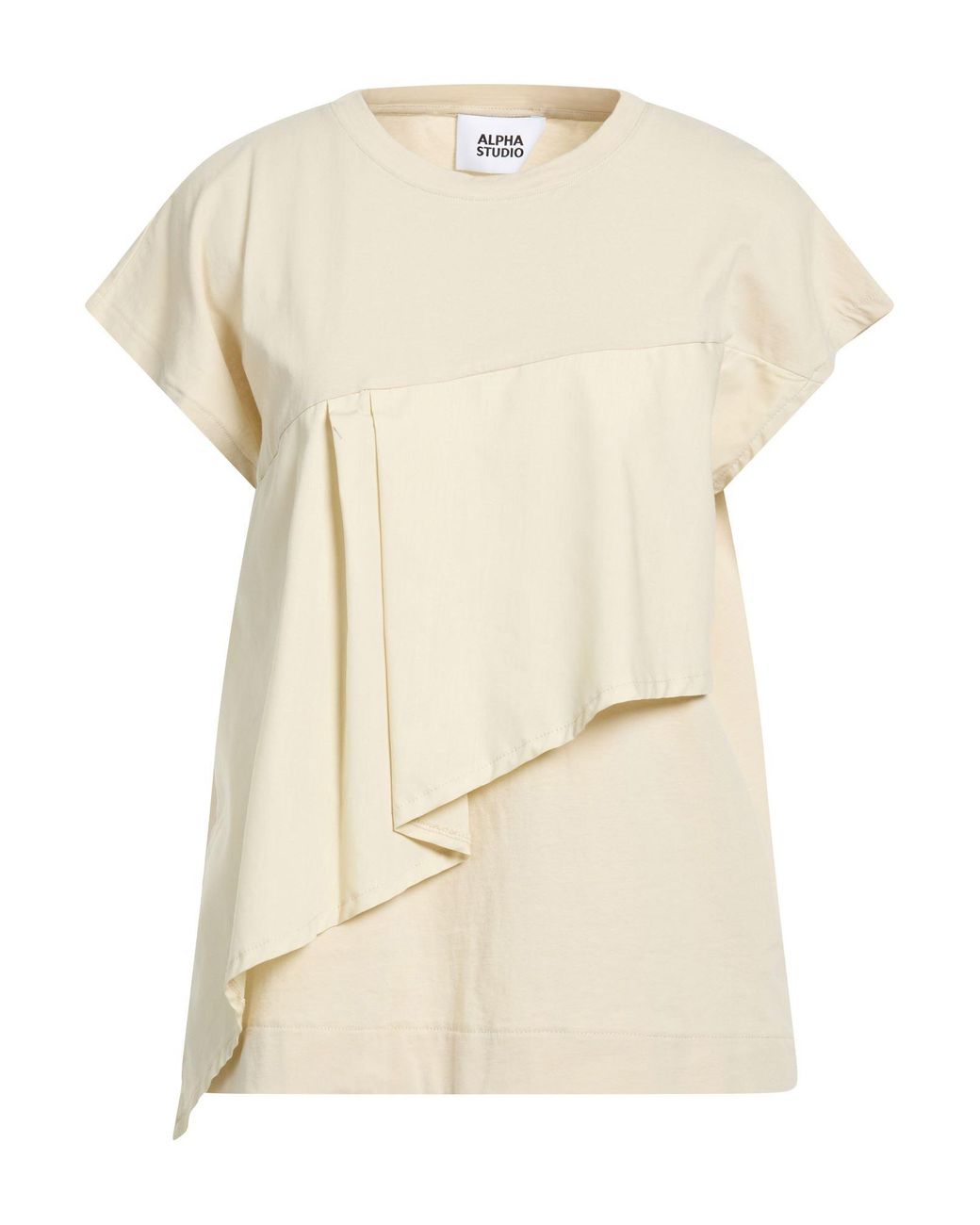 T-Shirt Alpha Studio en coloris Natural