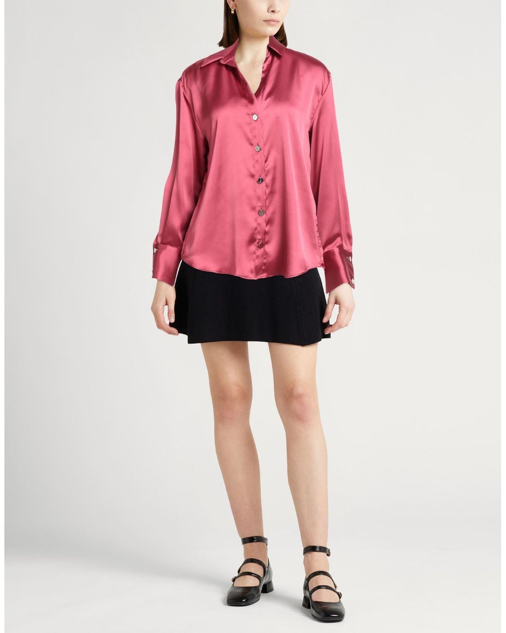 Liu Jo Pink Shirt Polyester, Elastomultiester