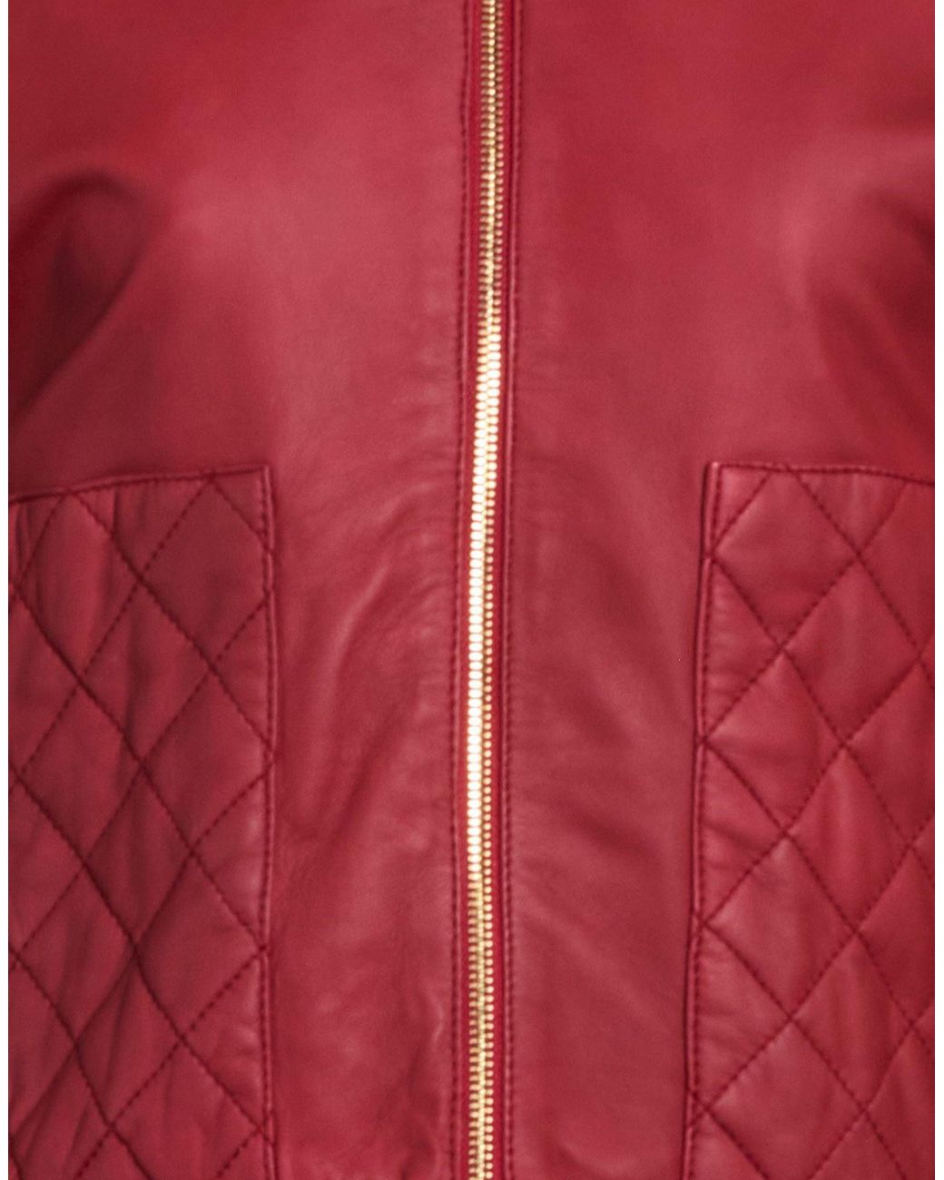 Twinset Red Brick Jacket Sheepskin