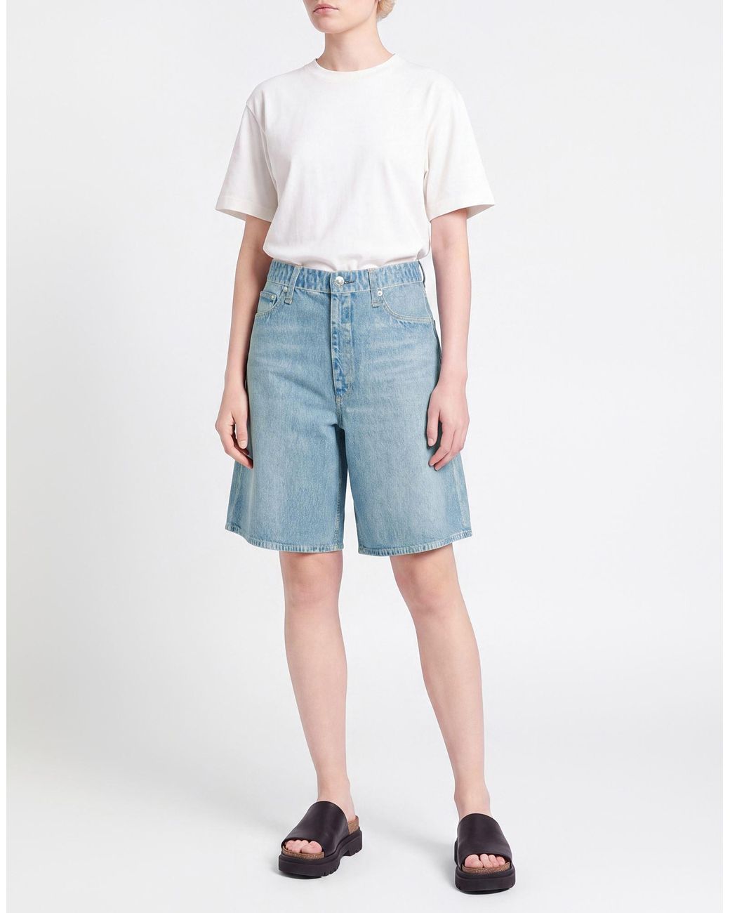 Rag & Bone Blue Denim Shorts