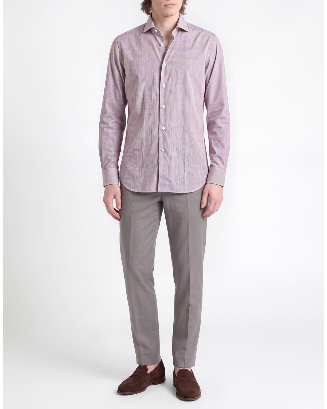Alessandro Gherardi Pink Shirt Cotton for men