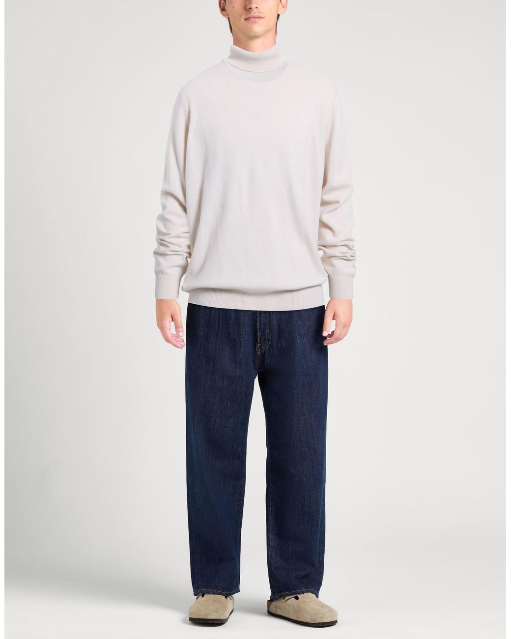 Gran Sasso White Turtleneck for men