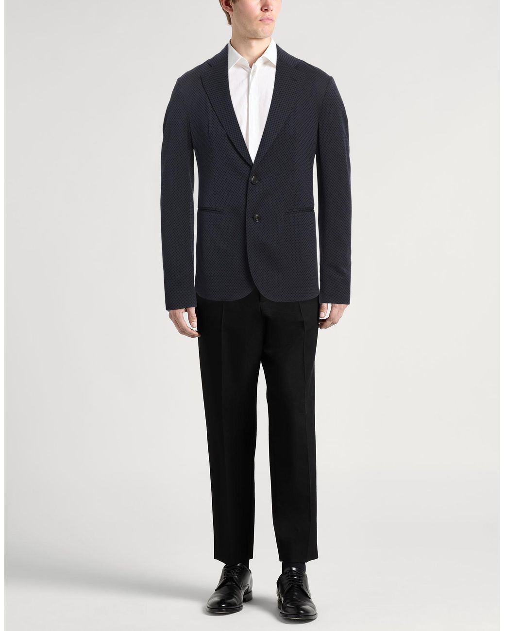 Emporio Armani Blue Blazer Polyamide, Elastane for men