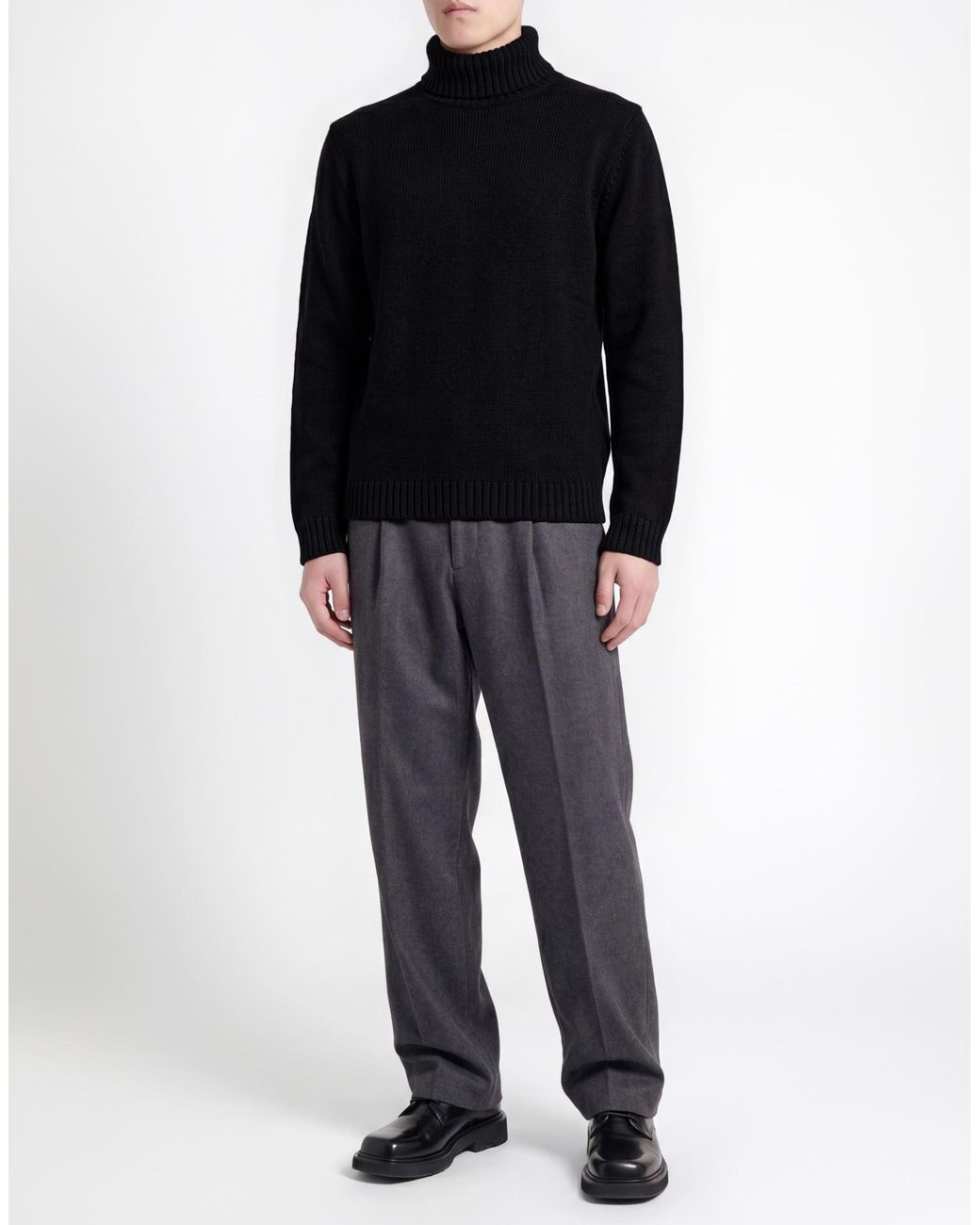 Zanone Blue Turtleneck for men